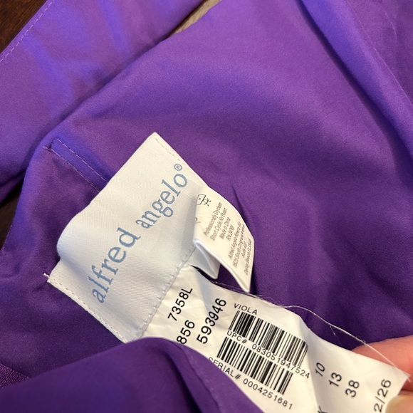 Alfred Angelo Vibrant Purple Bridesmaid Dress - Picture 7 of 15